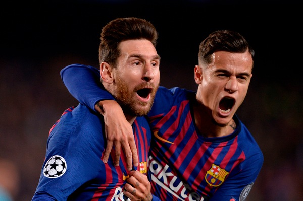 Barcellona-Manchester United 3-0: Messi-Coutinho, blaugrana avanti