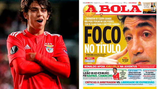 A Bola: «Juve, Cristiano Ronaldo promuove l'acquisto di Joao Felix»