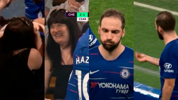 Higuain, esultanza hot con una tifosa. Poi esce deluso e si sfoga con Zola