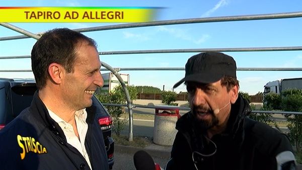 Allegri si prende il Tapiro e scherza: «Adani? Sono molto arrogante...»