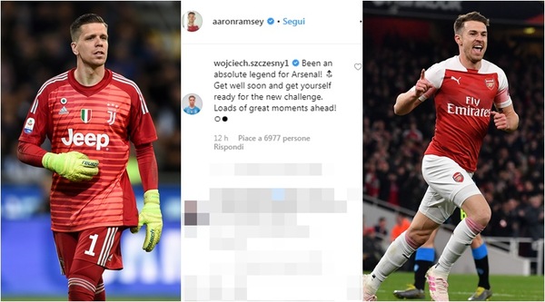 Ramsey, l'addio all'Arsenal e Szczesny: «Ora preparati alla nuova sfida»