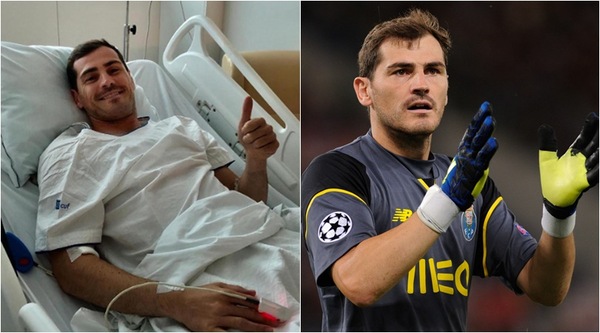 Casillas, le condizioni dopo l'infarto: «Almeno tre mesi di stop»