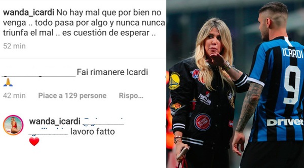 Icardi verso la conferma all'Inter, Wanda Nara: "Lavoro fatto"