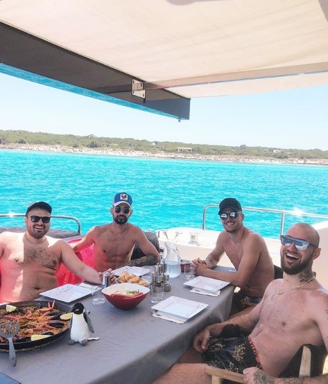 Milinkovic, relax a Formentera con la paella. E la Juve vigila...