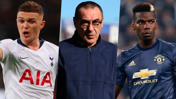 La Juve di Sarri: 4-3-3 con Trippier e Pogba