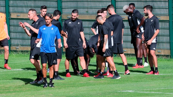 Inzaghi subito in campo con il Benevento: primo giorno di ritiro a Pinzolo