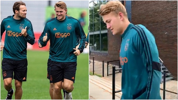 De Ligt aspetta la Juve e si allena: in campo con l'Ajax