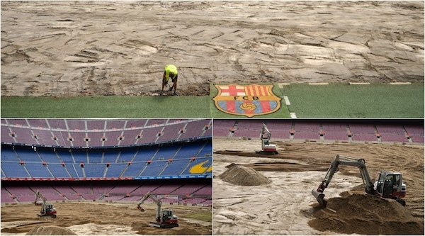 Il Camp Nou è un cantiere: lavori in corso a Barcellona