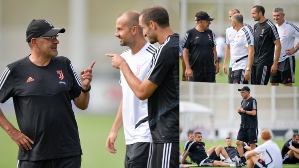 Juve, Sarri-Chiellini: è subito grande intesa tra l'allenatore e il capitano