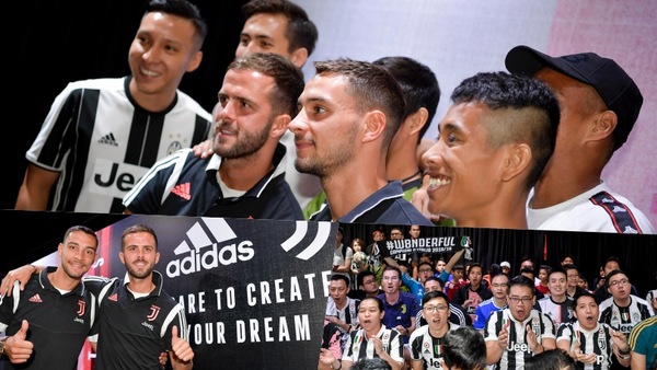 Juve, grande entusiasmo dei tifosi bianconeri a Singapore!