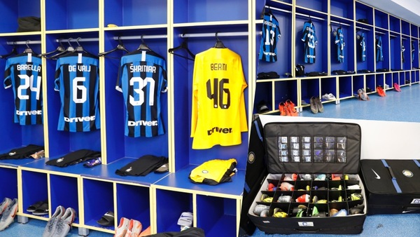 Juve-Inter, tutto pronto nello spogliatoio nerazzurro