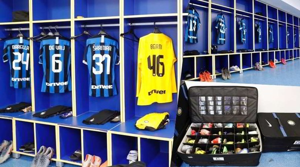 Juve-Inter, tutto pronto nello spogliatoio nerazzurro