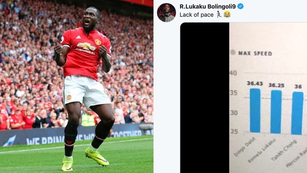 Lukaku, risposta social ai critici: "Non sono veloce?"