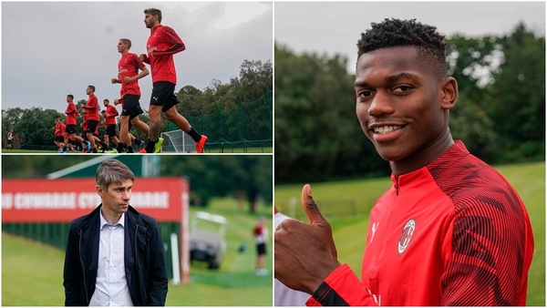 Milan, per Leao primo allenamento. E Massara osserva...