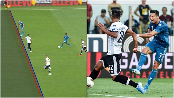 Ronaldo, gol annullato dal Var: il fuorigioco è millimetrico!