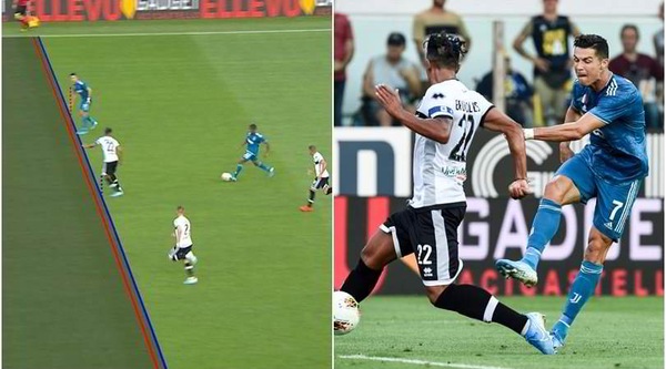 Ronaldo, gol annullato dal Var: il fuorigioco è millimetrico!