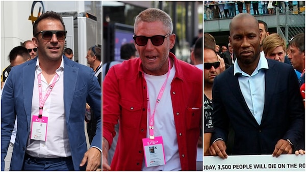 Monza, quanti vip per il Gp d'Italia: da Del Piero a Drogba