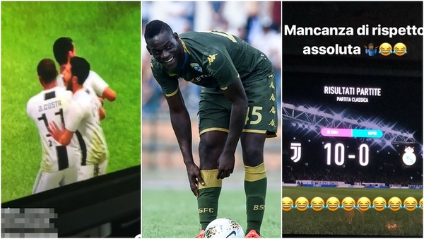 Balotelli prende la Juve alla playstation e stravince: 10-0!