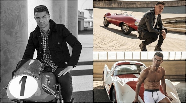 Cristiano Ronaldo, auto d'epoca per lanciare la linea CR7