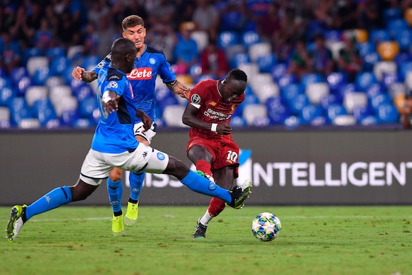 Napoli-Liverpool 2-0, il tabellino