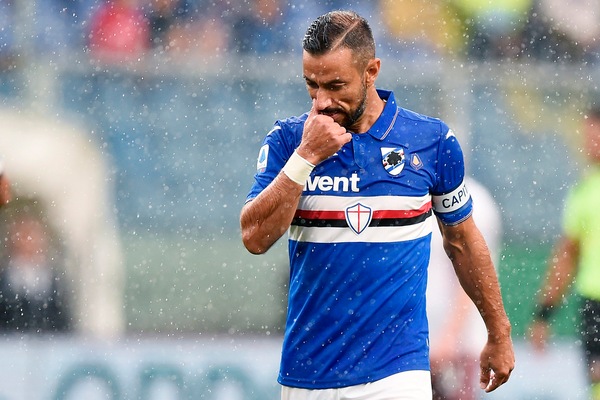 Sampdoria, dubbio Gabbiadini per l'Inter. Quagliarella in gruppo