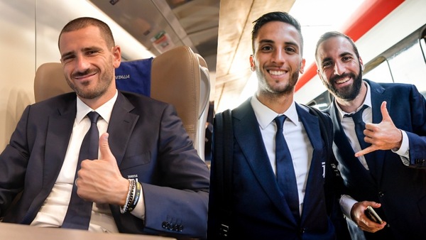La Juve in treno verso Brescia: da Bonucci a Bentancur e Higuain, bianconeri pronti alla sfida