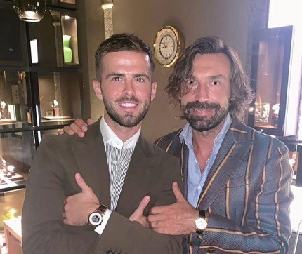 Pjanic, l'incontro con Pirlo: "Maestro!"