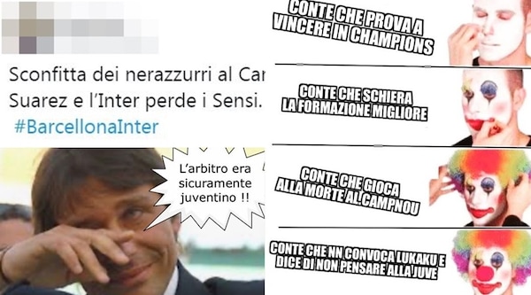 Inter sconfitta dal Barcellona. Le reazioni social