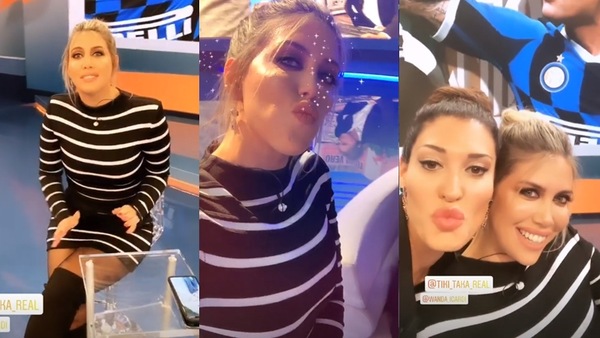 Inter-Juve, Wanda Nara si veste di... bianconero!