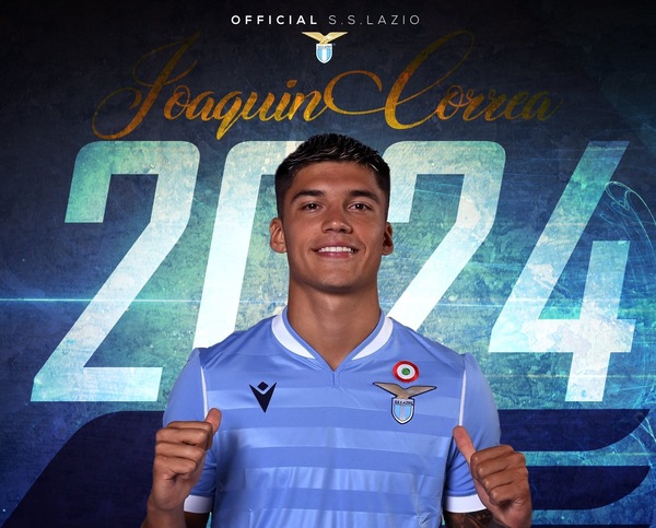 Lazio, Correa prolunga fino al 2024: è ufficiale