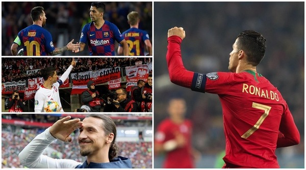 Cristiano Ronaldo mette in riga Messi, Ibrahimovic, Suarez e Lewandowski