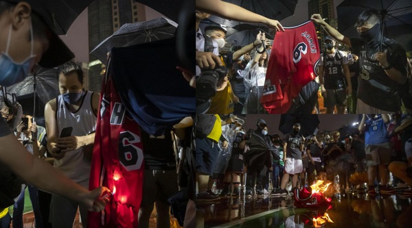 Hong Kong, dimostranti contro LeBron James: bruciate le sue maglie