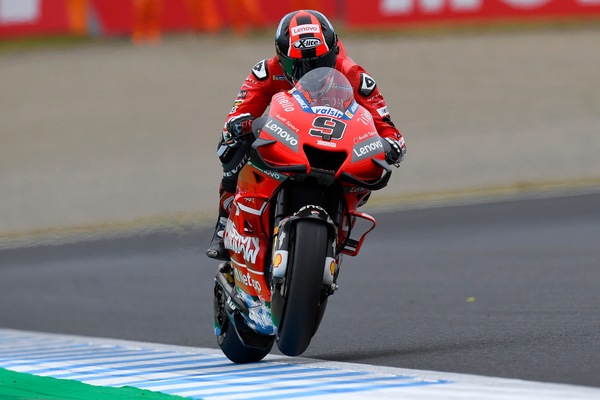 Gp Giappone: Petrucci il più veloce nelle libere 3, Rossi solo 12°
