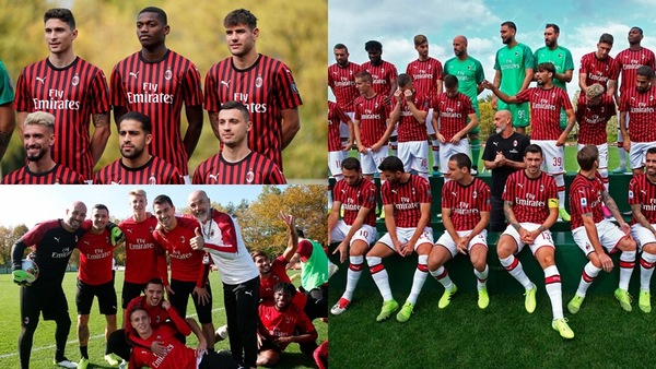 Milan, tutti in posa: allenamento e foto ufficiale