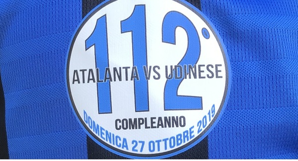 Atalanta, contro l'Udinese una patch per i 112 anni