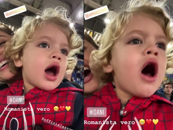 Dzeko jr, che spettacolo: canta l'inno della Roma con passione