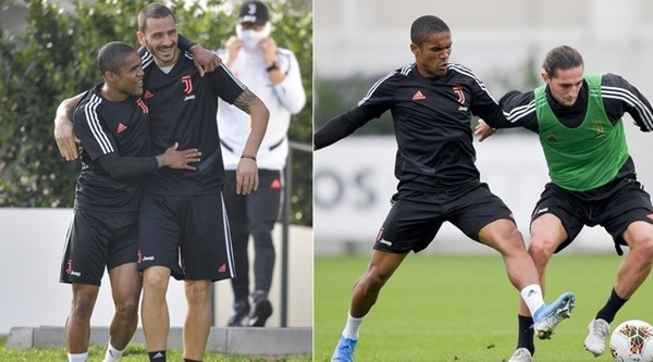 Juve, Sarri recupera Douglas Costa: si allena in gruppo