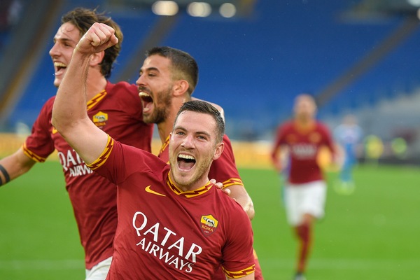 Roma-Napoli 2-1: Zaniolo-Veretout, poi accorcia Milik