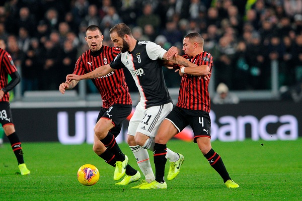 Juventus-Milan 1-0, il tabellino