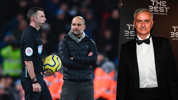 Mourinho: "Guardiola contro l'arbitro? Pensasse prima al gioco"