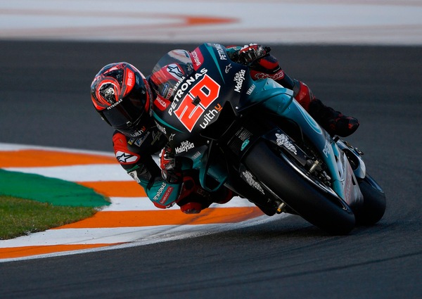 MotoGp, Valencia: Quartararo più veloce, Rossi quarto nelle terze libere
