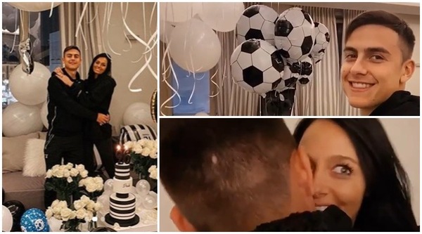 Dybala, la festa a sorpresa di Oriana Sabatini è a tinte bianconere