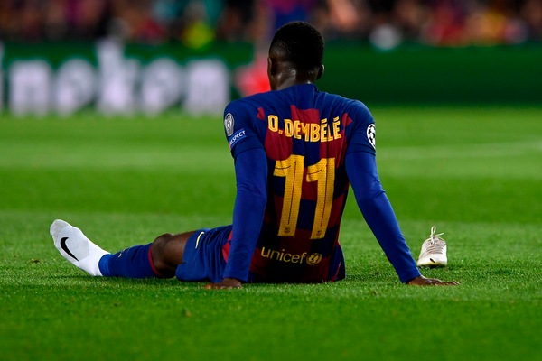 Barcellona, per Dembélé nuovo infortunio muscolare: salta l'Inter