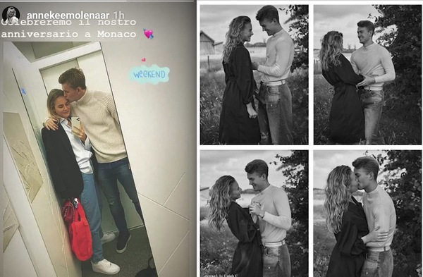 AnneKee e De Ligt, anniversario d'amore e di Juve