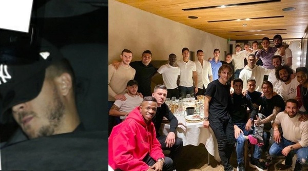 Hazard, il Clasico si allontana: in stampelle alla cena di squadra