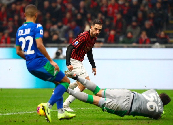 Milan-Sassuolo 0-0, il tabellino