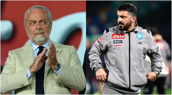 Napoli, Gattuso: "Sempre a testa alta". De Laurentiis: "Il peggio è passato"