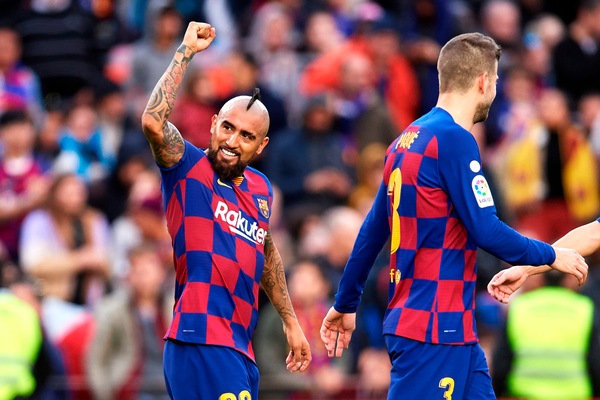 Liga, il Barcellona cala il poker: in gol Vidal. Cade il Getafe