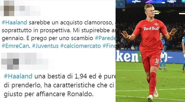 Juve, l'entusiasmo dei tifosi: "Haaland che bel regalo!"
