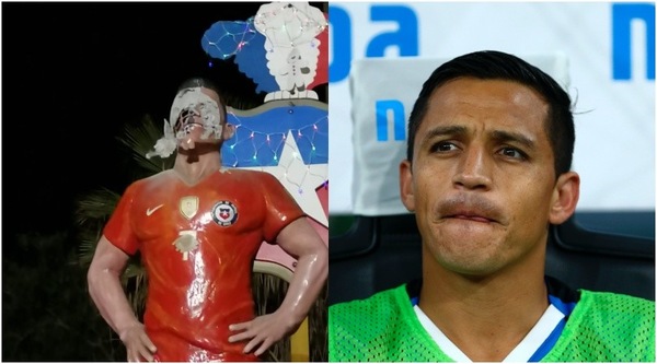 Cile, Sanchez come Ibra: deturpata la sua statua a Tocopilla